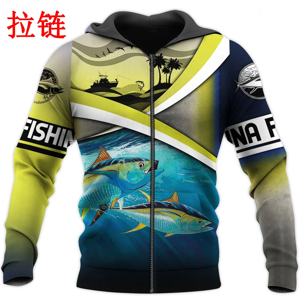 Мужская толстовка с капюшоном Marlin Fishing уличная одежда в стиле Харадзюку С 3D