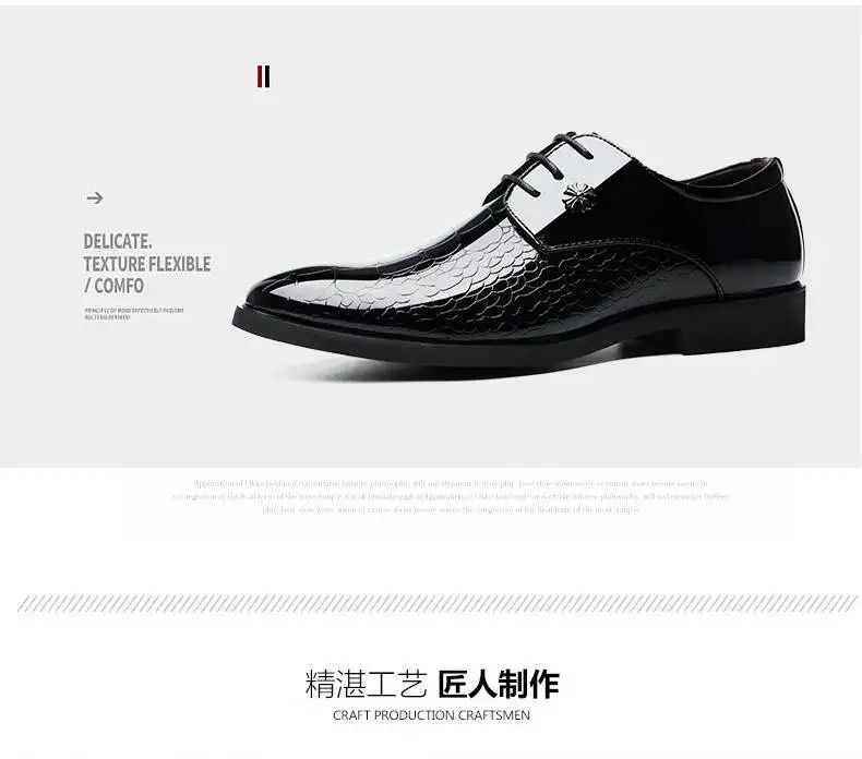 

2019 new men business casual dress men's shoes fashion shoes large size mens dress shoes leather sneakers