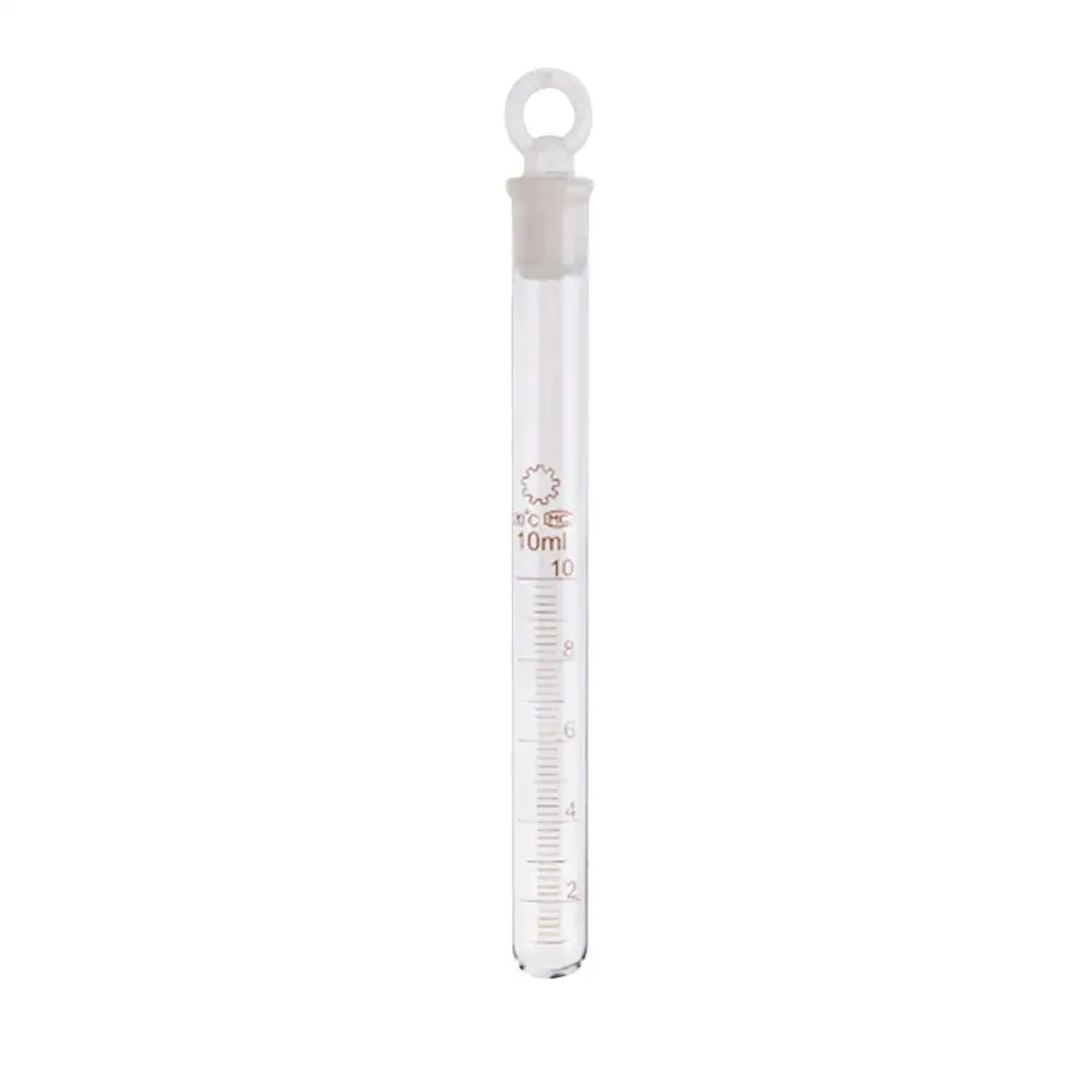 

Laboratory Supplies Graduated Test Tube Experimental Tool Transparent Round Bottom 5ML-50ML Glass With Stopper Test Tube
