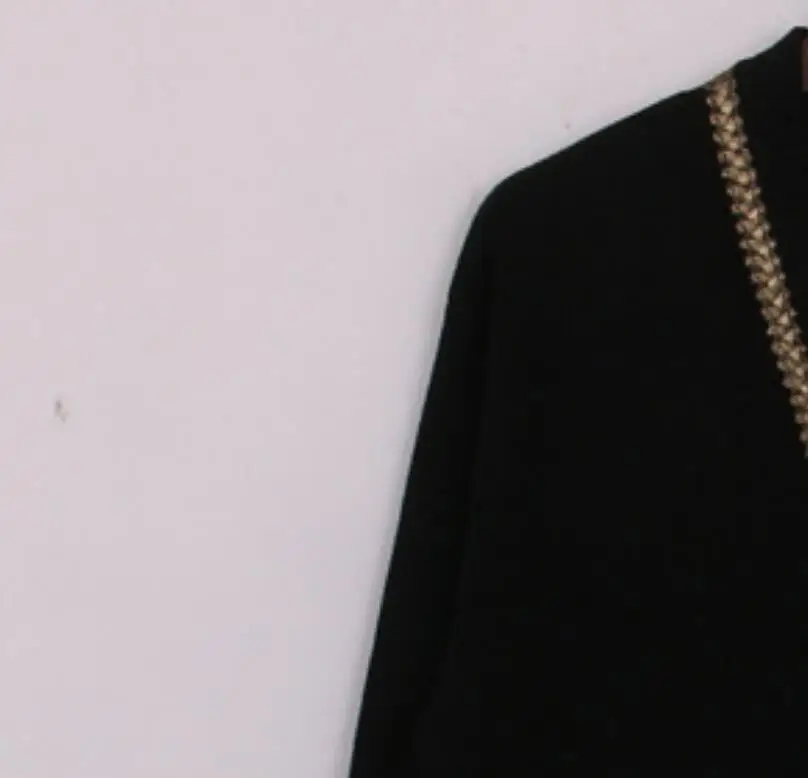 

Женский трикотажный кардиган в стиле ретро, короткая кружевная куртка с V-образным вырезом и золотыми пуговицами, весна-осень 2020