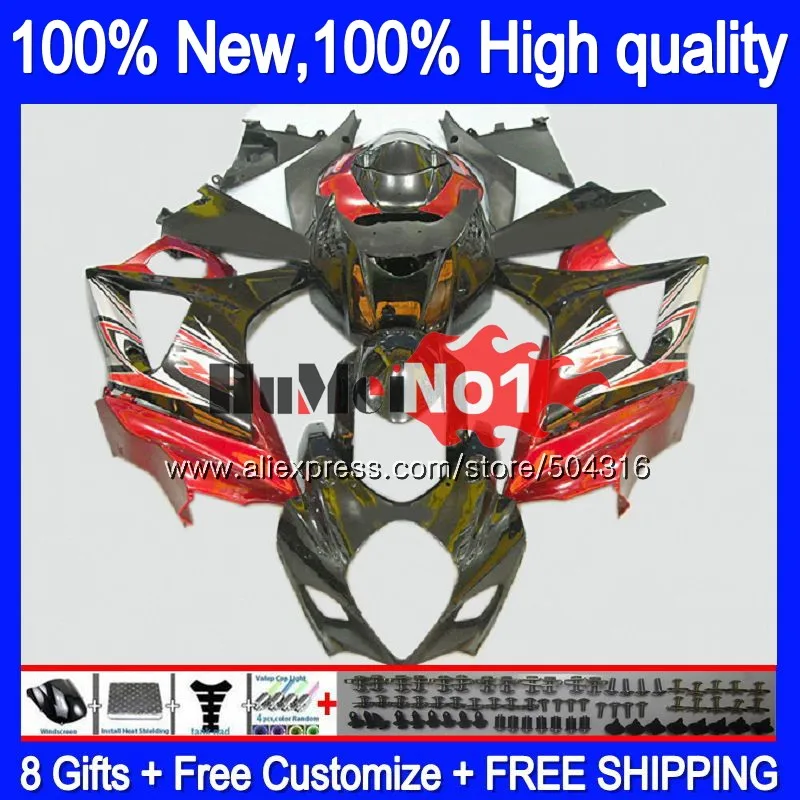 

Body For SUZUKI GSX R1000 GSXR-1000 GSXR 1000 CC 2007 2008 Dark red blk 22MC.93 K7 1000CC GSX-R1000 07-08 GSXR1000 07 08 Fairing