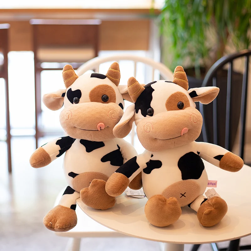 

2020 New Plush Cow Toy Cute Cattle Plush Stuffed Animals Cattle Soft Doll Kids Toys Birthday Gift for Children