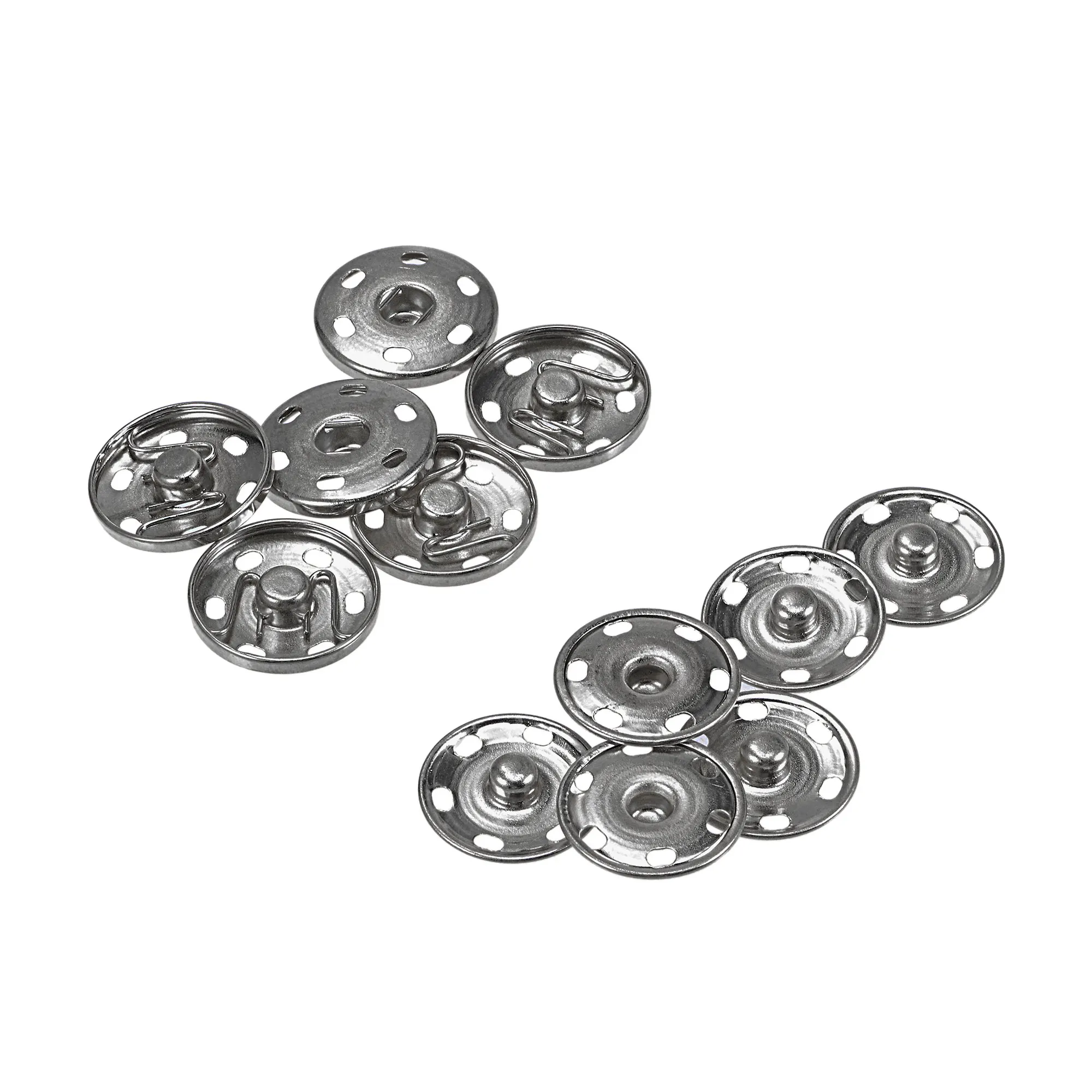 

Uxcell Snap Buttons, 25mm Copper Sew-on Press Button Fastener for Leather Coat, Jeans, Bags and Clothing Gray 10 Sets