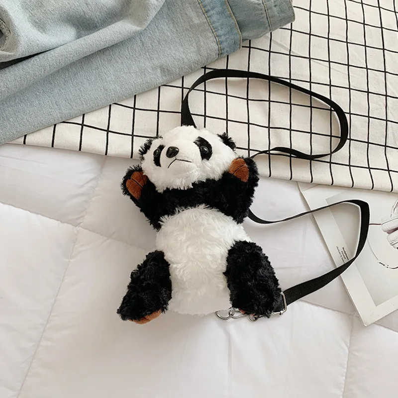 

[Daidapang Collection] Panda Satchel Panda Bag Cute Backpack Purse Plush Bags Girls Bag Bag Kids Mini Backpack Plush Backpack