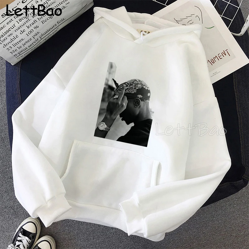 Толстовка в стиле хип-хоп с принтом Тупак Черная пятница 2020 | Женская одежда