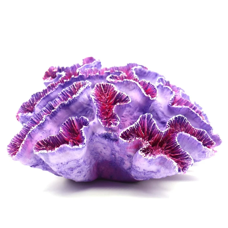 

Aquarium Coral Ornament Resin Betta Fish Shrimp Hideout Fish Tank Plant Decor Aquatic Artificial Reef Landscape Coral Stone