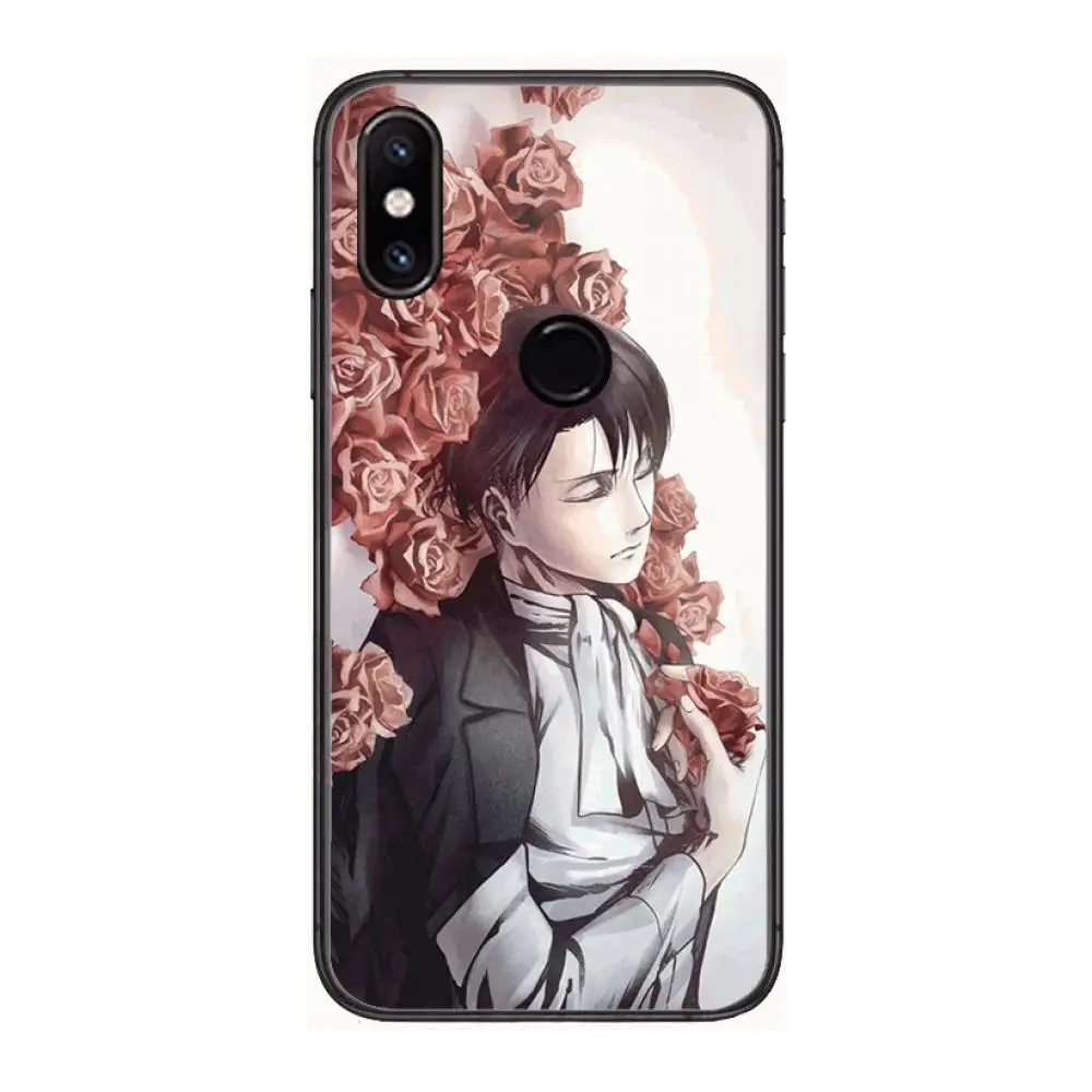 

levi ackerman style Phone Case For xiaomi M2 C3 X3 F2 Lite NFC 6 5 x Poco k30 Pro Anime Black Cover Silicone Back Pretty