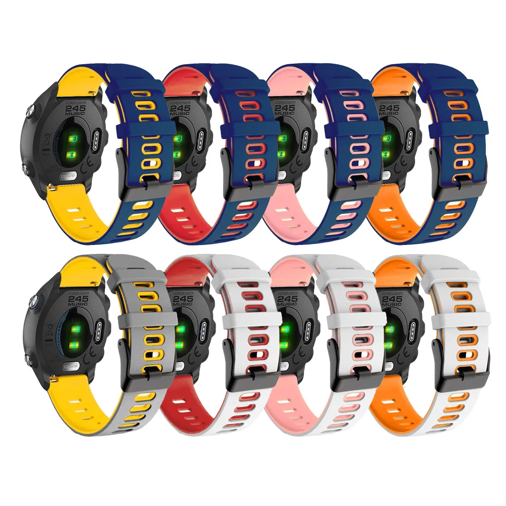 Внешний диаметр 20 мм для Garmin Forerunner 245 645 MUSIC 158 спортивный браслет Vivoactive 3 3t Vivomove HR