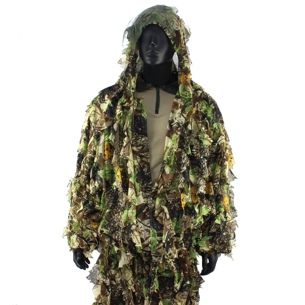 3D листовые маскировочный костюм более 1000 лазерной резкой и листья | Легкий