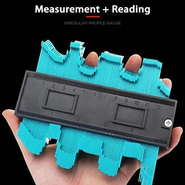 

12/25cm Multifunctional Contour Gauge Plastic Profile Copy Contour Gauges Standard Wood Marking Tool Tiling Laminate Tiles Tools