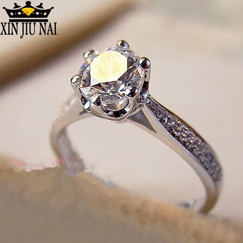 Женское серебряное обручальное кольцо anillos с микро кубическим цирконием 925 пробы