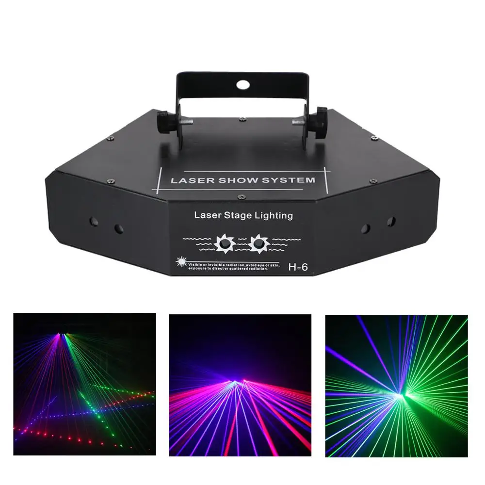 AUCD 6 Объектив RGB Moving метеорный поток лазерный луч света оптической сети DMX DJ диско