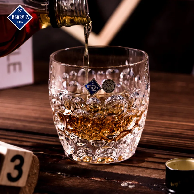 Бокал для виски с чешской позолотой креативный резной бокал вина за рубежом