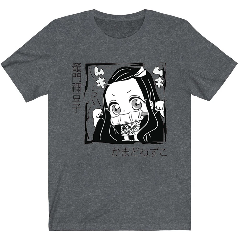 

Demon Slayer T Shirt Cartoon Tshirt Harajuku 90s Female Short Sleeve T-shirt Summer Clothes