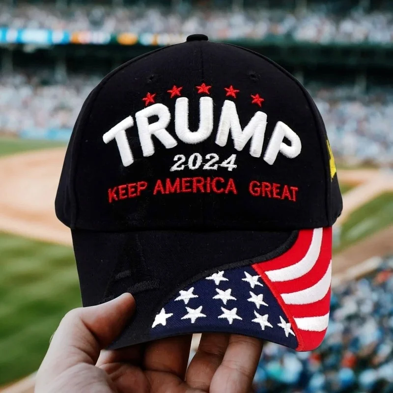 

2024 Кепка Дональда Трампа, камуфляжная бейсбольная кепка с флагом США, сохраняйте Америку снова великолепной