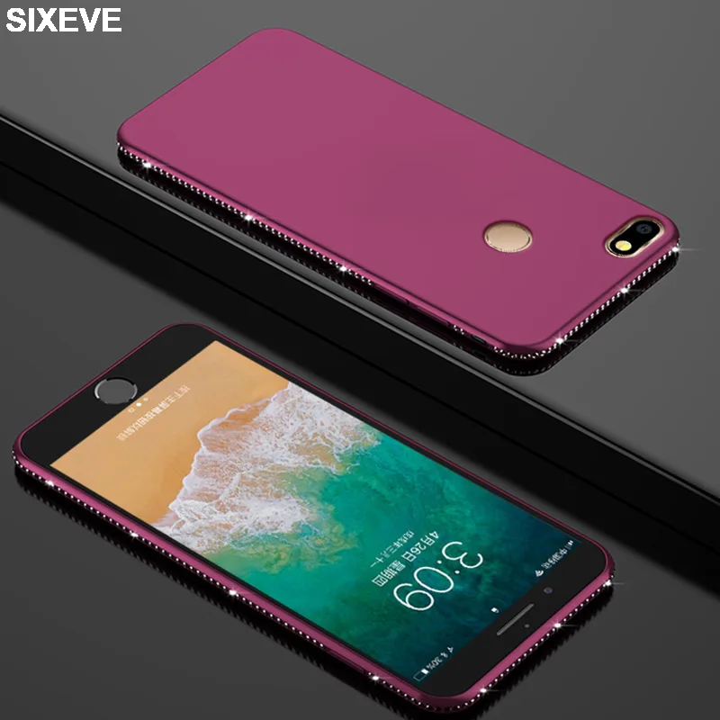 Алмазный Матовый ТПУ силиконовый чехол для телефона Huawei P9 Lite P8 P20 P30 Pro enjoy 7S P smart honor
