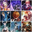 Набор для вышивки крестиком Genshin Impact Аниме игры бритва тартаглия Венти алмазная живопись мозаика картина пазл из бисера Искусство Настенный декор