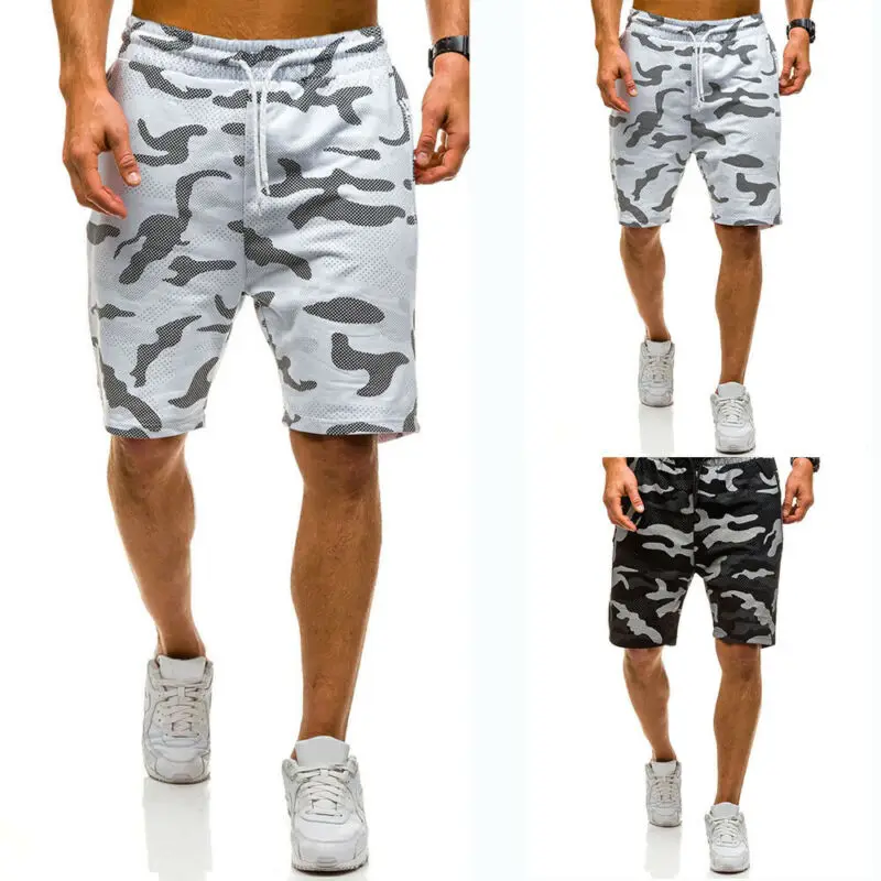 Шорты мужские с эластичным поясом Повседневная летняя одежда камуфляжные модные