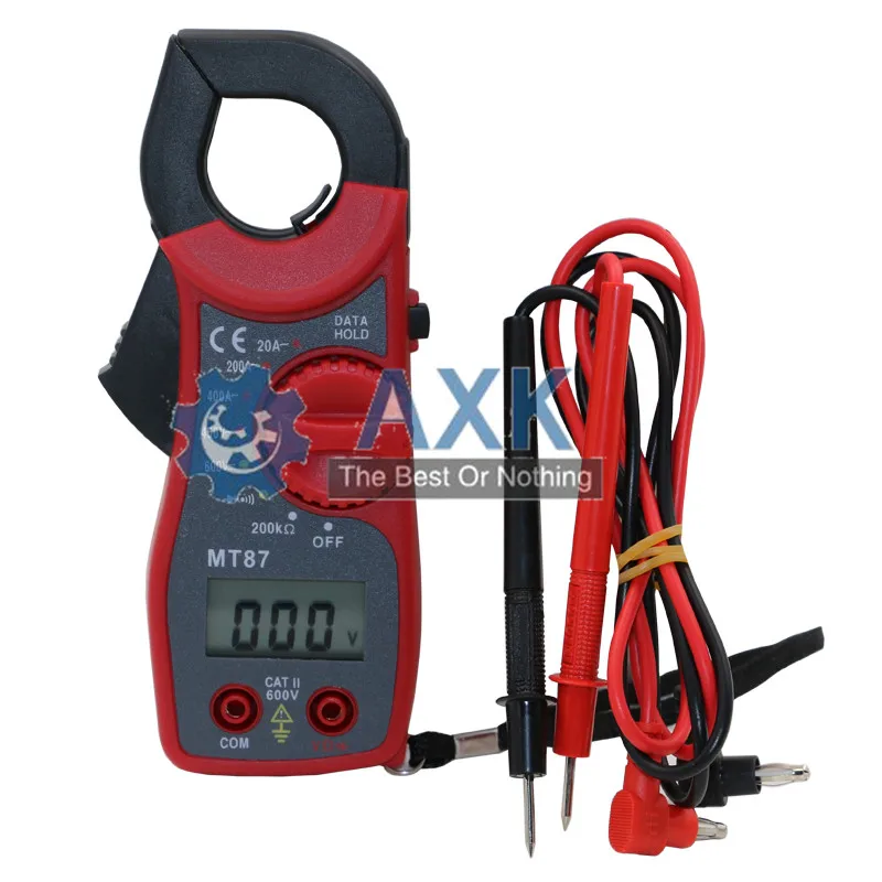 MT87 ЖК цифровой Ампер клещи мультиметр токовые Вольтметр Амперметр тестер