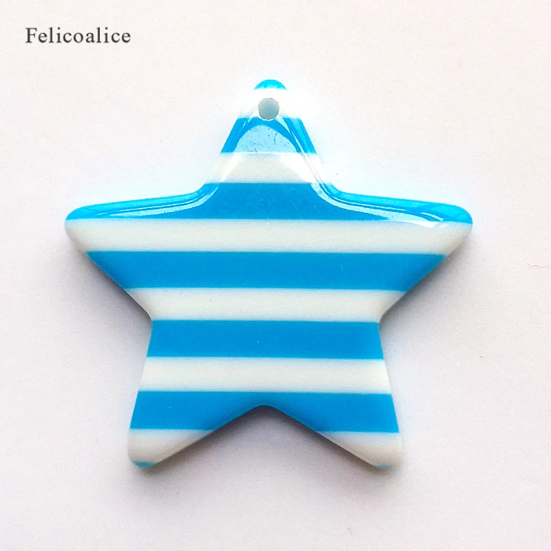 Популярные Подвески в виде полосок и звезд из смолы с плоским основанием