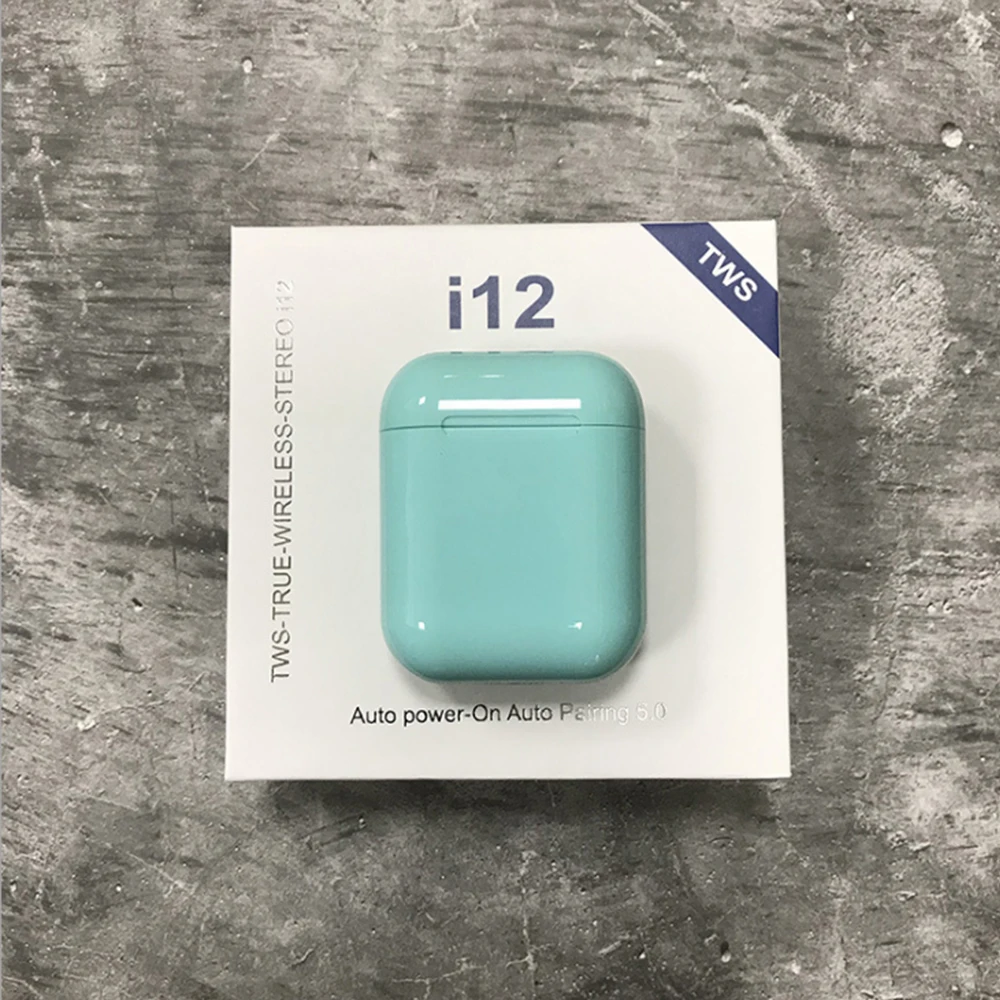 tws i12-blue TWS i12 i9S Bluetooth наушники беспроводные наушники для Xiaomi Mi Apple Iphone huawei samsung - Цвет: tws i12-blue