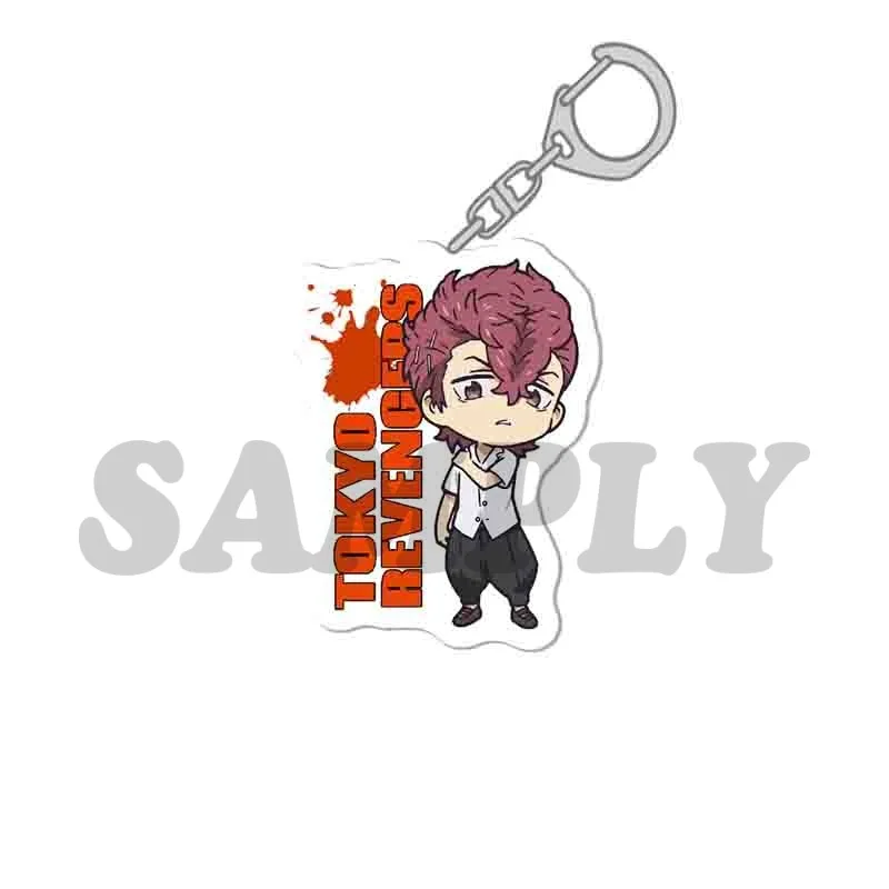 

Hot Anime Keychain Tokyo Revengers Cosplay Manjiro Ken Takemichi Hinata Atsushi Chibi Kawaii Bag Pendant Fans Birthday Present