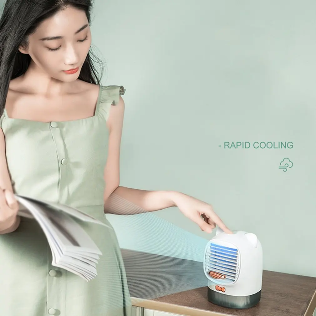 

Mini Portable Air Conditioner Artic Air Cooler Timer USB Personal Space Cooler Fan Air Cooling Fan Device