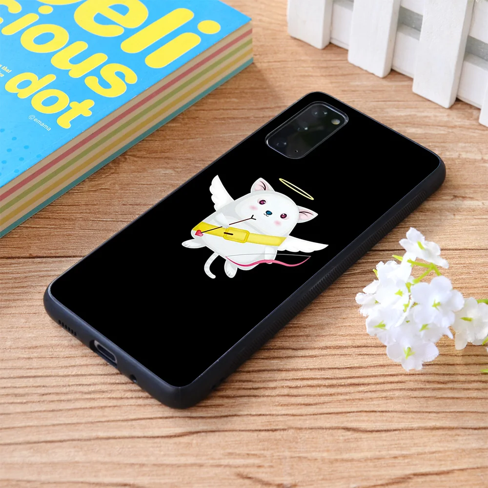 

For Samsung Galaxy Cat with Wings For Women And Kids Soft TPU border Samsung Galaxy Case