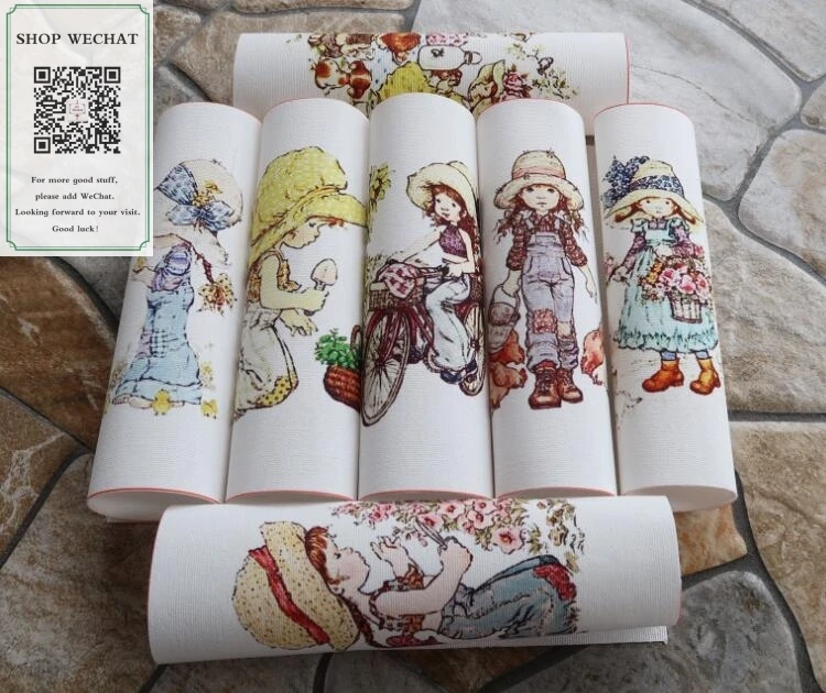 15*15 см ферма девочки 100% хлопок холст DIY Ручная Лоскутная декоративная ткань лен