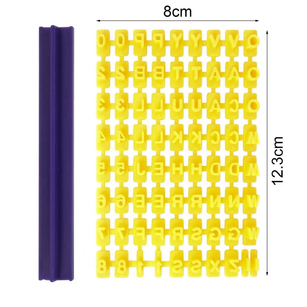 

1 Set Cake Mould Eco-friendly Non-stick Plastic Letter Cake Mold for Home