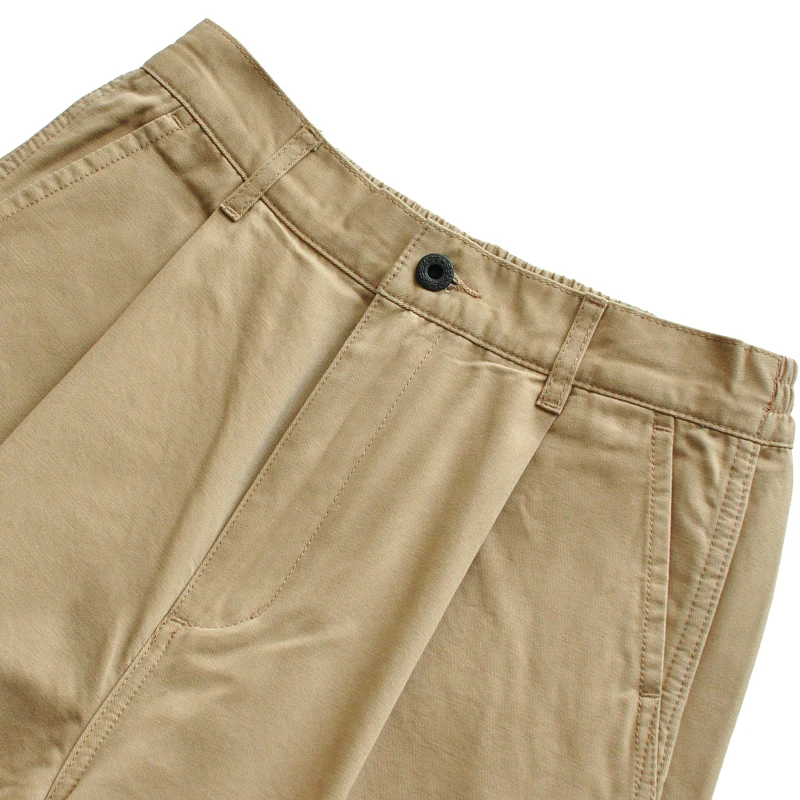 SAUCE HONEY Woman Pants Loose Work Pants CHINO Pants Baker Pants Vintage Spring/Autumn 100% Cotton Casual  Twill