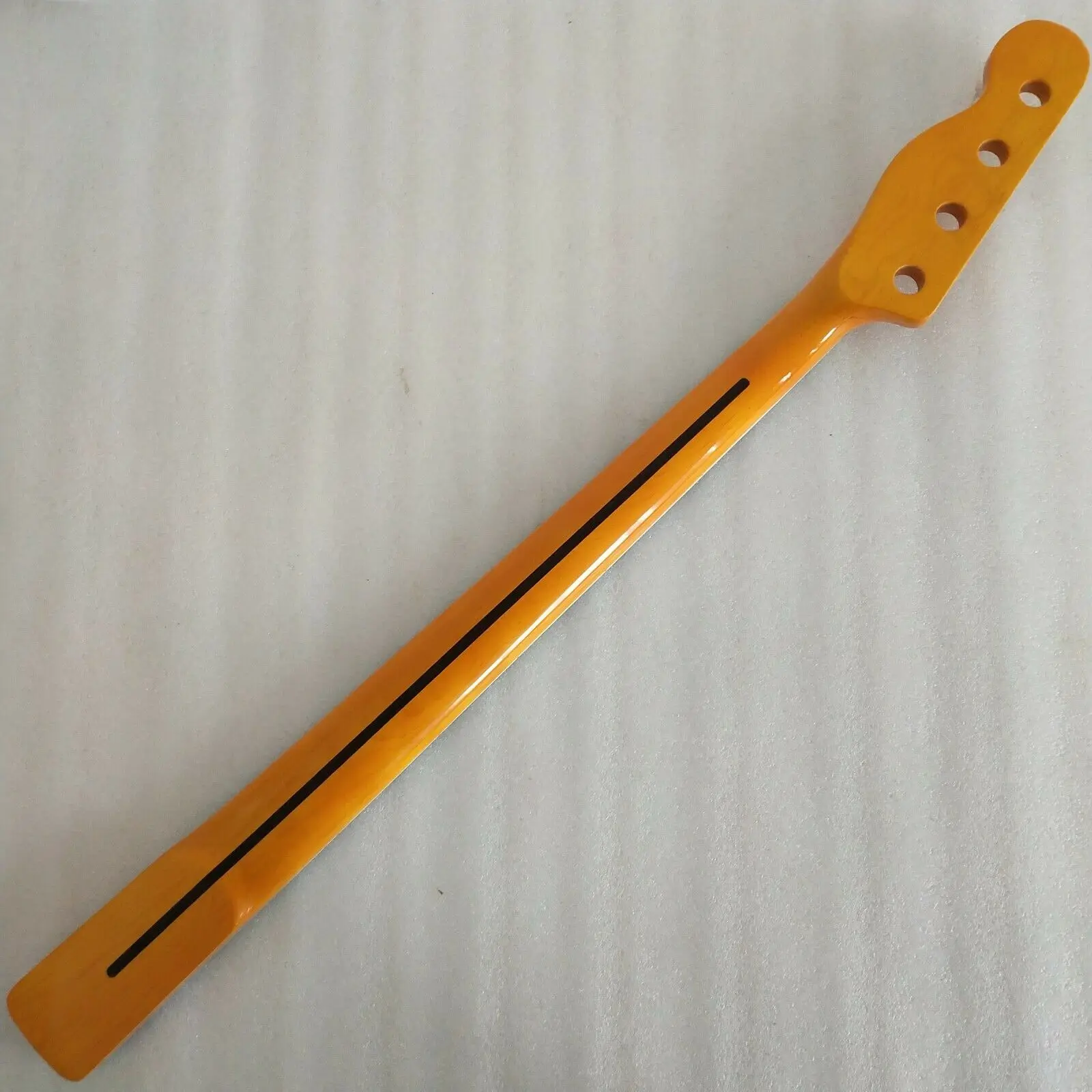 Гриф Maple для электрической бас гитары шейный блок с инкрустацией 4 струны желтый 20