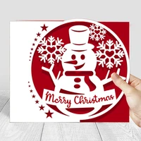 merry christmas snowman invitation metal cutting dies for snowflake wedding card making birthday party decoration craft die cut