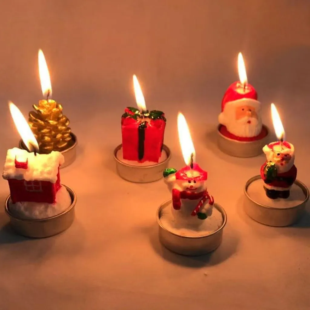 Новогоднее украшение вечерние мультфильм свечи Топпер для торта С Днем Рождения