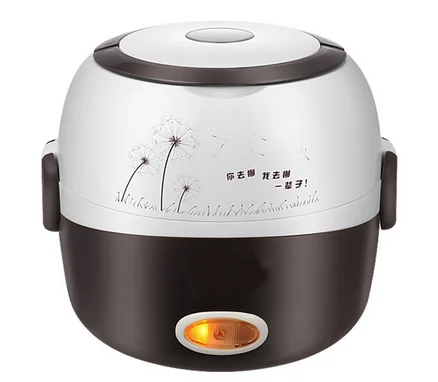 Мини рисоварка теплоизоляция электро ланч бокс 2 слоя портативный Пароварка