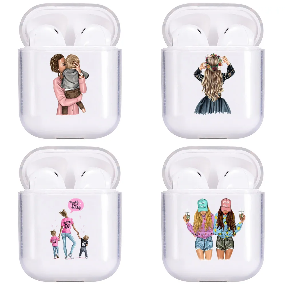 Мультяшный Bluetooth беспроводной Чехол для наушников Защитный чехол AirPods милый