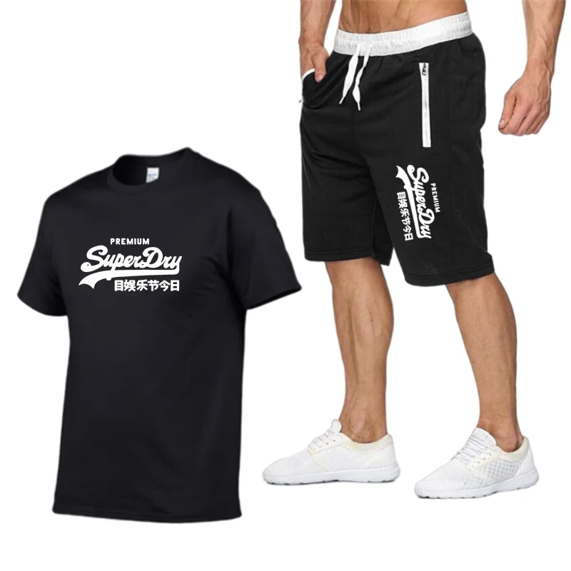 

Men's suit hot sale summer T-shirt pants suit casual brand fitness jogging pants T-shirt hip-hop fashion men's sportswear