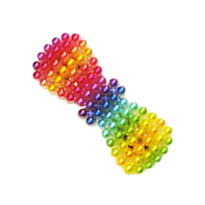 Заколка для волос с радужными искусственными жемчужинами девочек и женщин