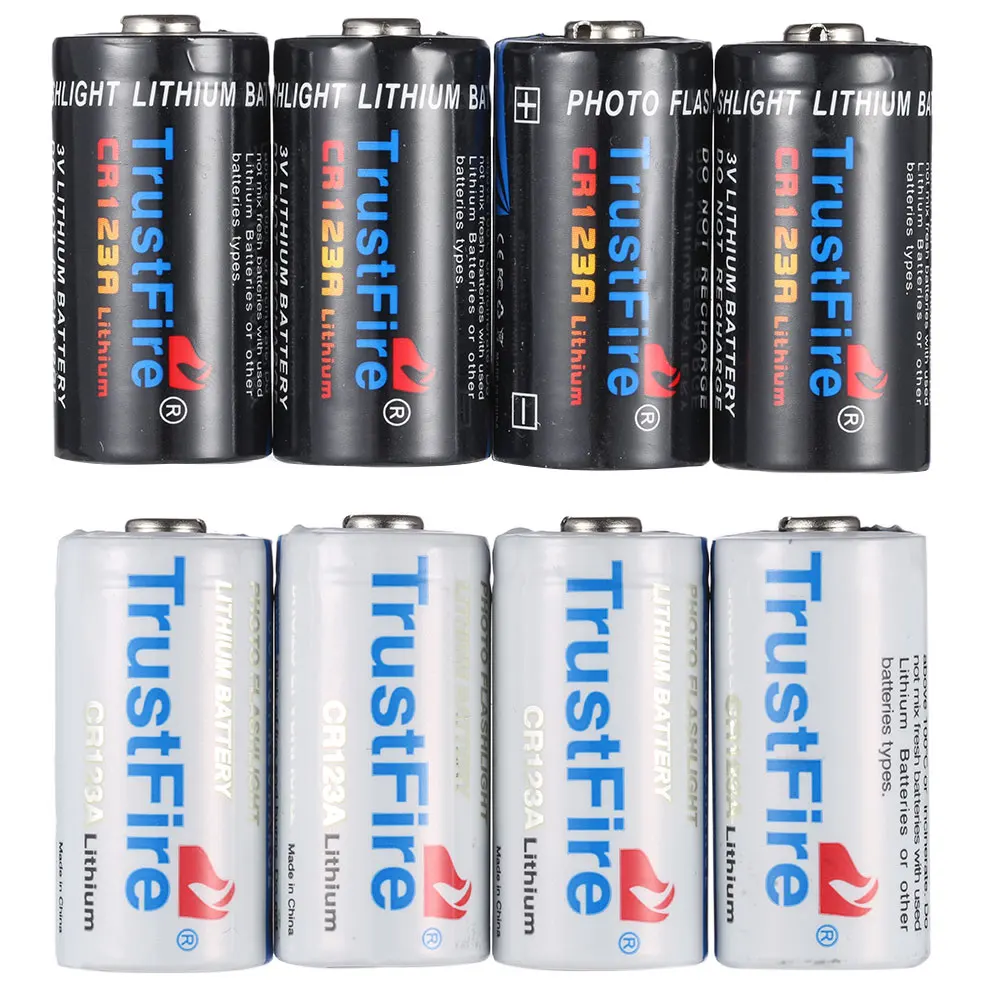 10 шт./лот TrustFire CR123A 3V 1400mAh одноразовая литиевая батарея литий ионная