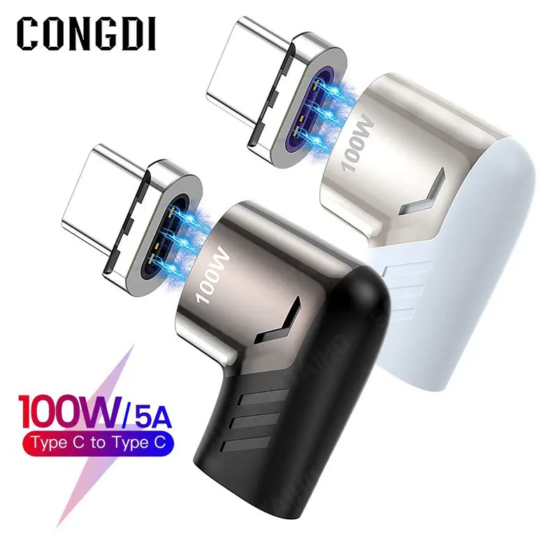 Адаптер с USB на Type C 100 Вт магнитный переходник Мама папа Type-c Магнитный адаптер для