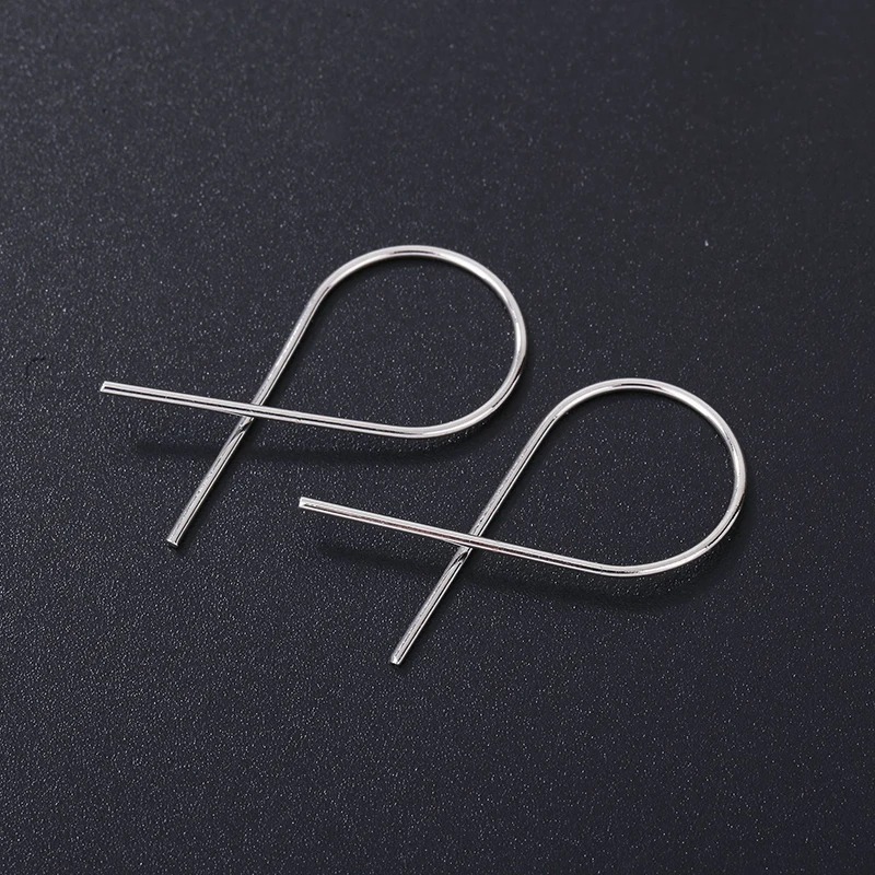 EDS женские серьги-гвоздики медь серебро золото черные серьги панк стиль