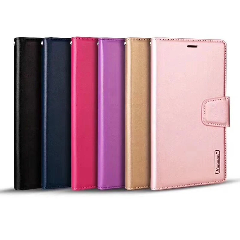 

10pcs Hanman Sheepskin Leather Case For Samsung A02S A12 A32 A42 A52 A72 5G Flip Book Card Holder Stand Wallet Case Card Slot