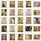 Собачья подушка крышка Грейхаунд узор наволочки с животными диван-кровать сиденье Гостиная украшения милые аксессуары для дома 45x45cm