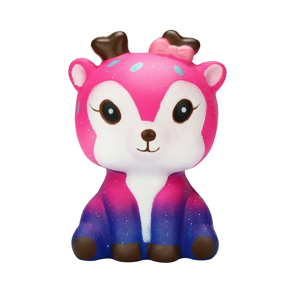 

Squishy Toy Cute Cartoon Galaxy Deer Soft PVC Squishy Slow Rebound Stress Reliever Toy Decompression Toy