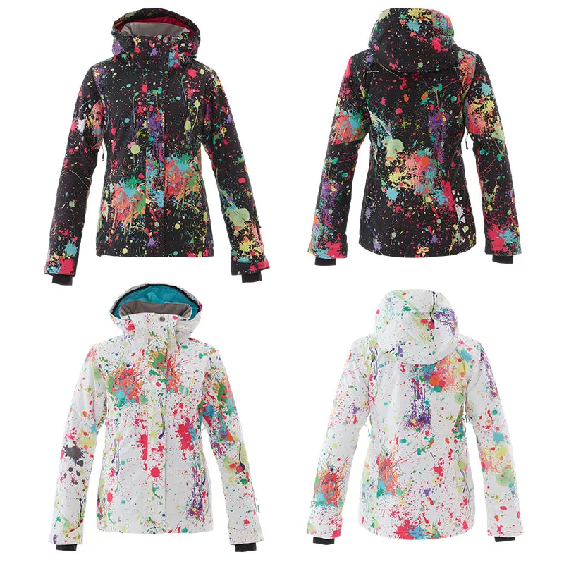 GSOU зимний женский лыжный костюм теплый сноуборд куртка штаны водонепроницаемая