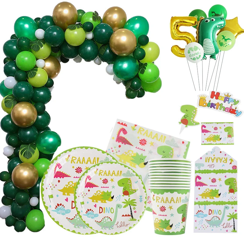 Динозавр вечерние поставки тематическая вечеринка на день рождения украшения
