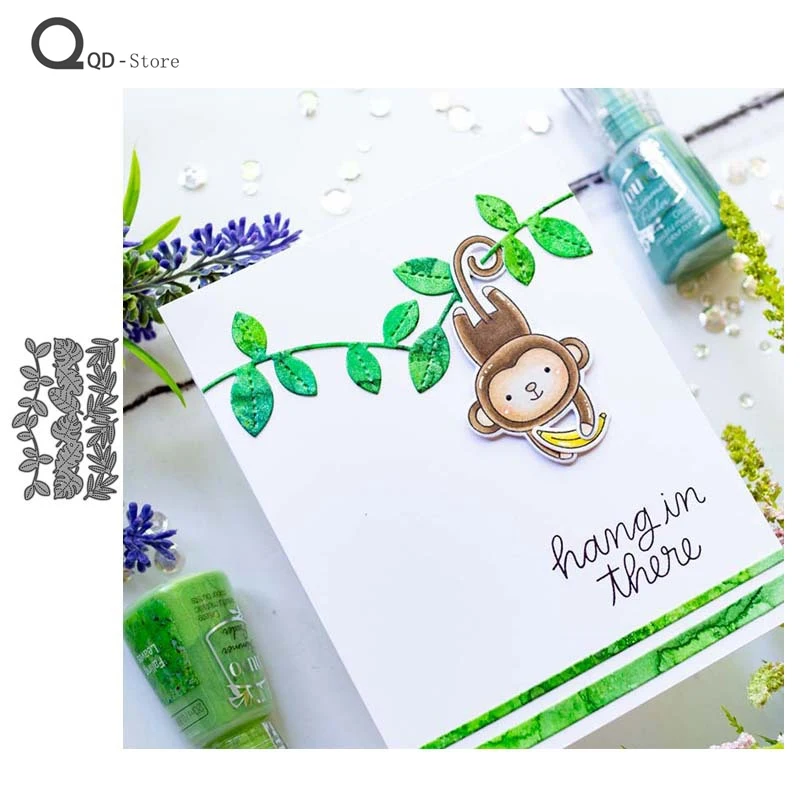 

Vine Leaf Cutting Dies Scrapbooking New Die Cut Stencil Handmade Tools DIY Card Make Mould Model Craft Decoration Metal Dies