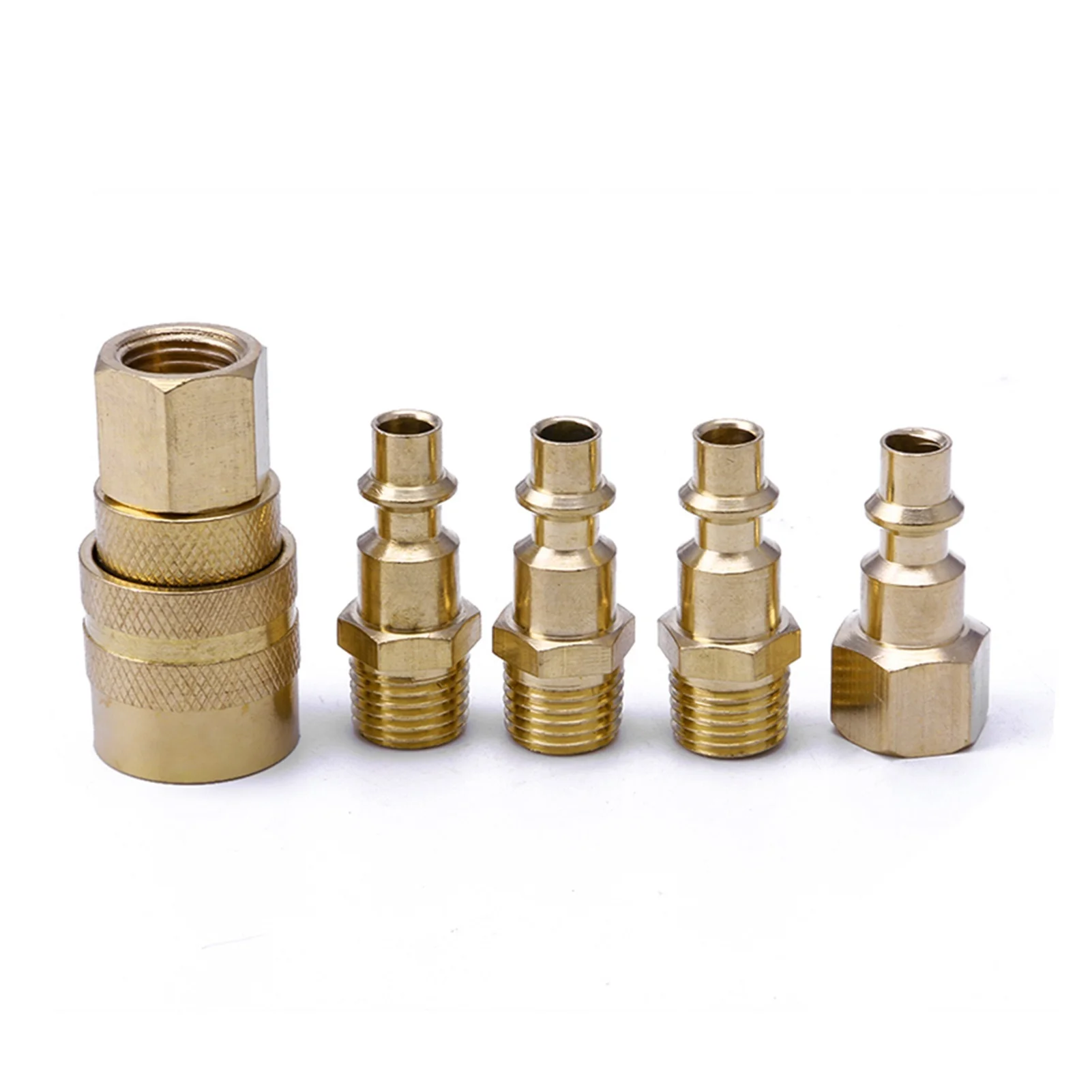 

5 шт., латунные быстроразъемные соединители NPT 1/4 дюйма