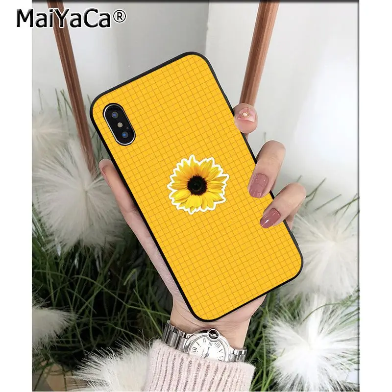 MaiYaCa черно белая шахматная доска ТПУ Мягкий силиконовый чехол для телефона iPhone 6S