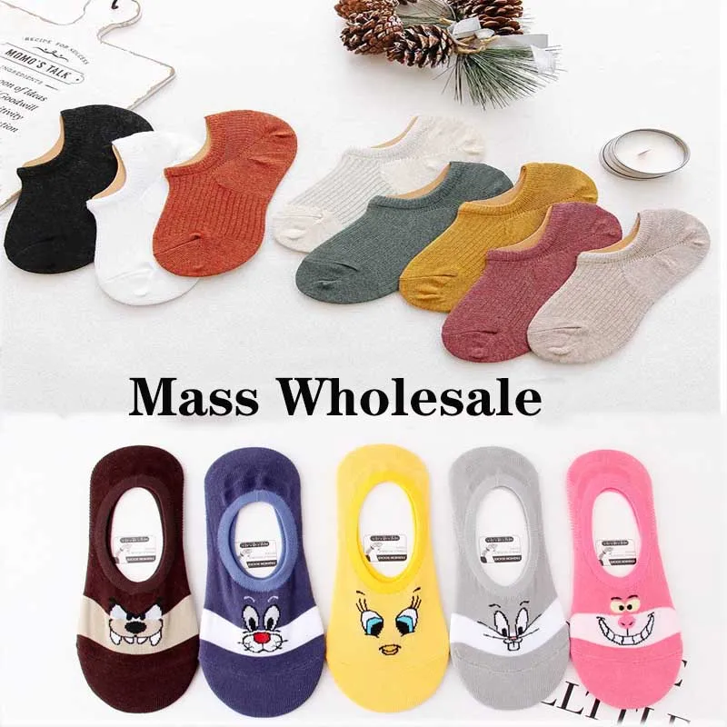 Оптовая продажа Повседневные Короткие хлопковые носки с рисунками животных